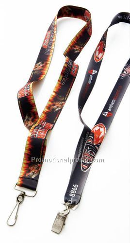 Digital sublimated lanyards - 1 1/8