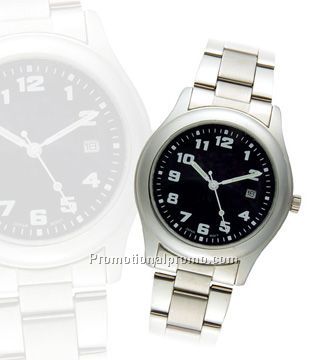 European - Ladies sport watch with metal band