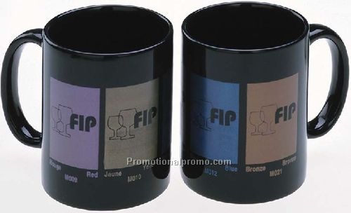 F-3413-B Black C-handle coffe mug 285 ml / 10 oz