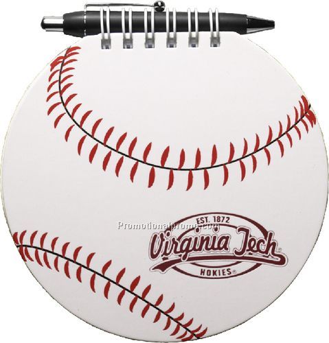 Fast Books - Baseball Sports Journal w/ Small Black Pen