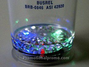 Flashing lights acrylic beverage glass - 16 oz