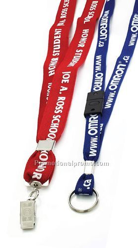 Flat Recycled Lanyards -3/8