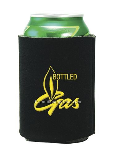 Folding Foam Can Cooler - 2 Sided Imprint
