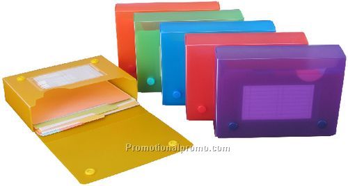 Frosted Index Card Case with front pocket