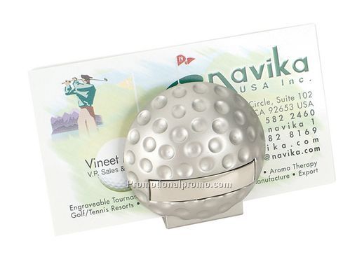 Golf Ball card holder