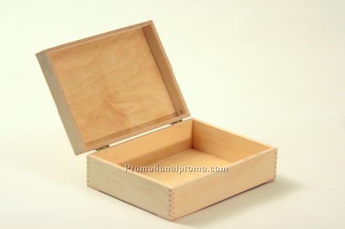 Hinged Natural Aspen Box