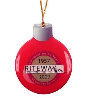 Holiday Ornaments Double Sided Imprint - 7.1 to 8 Sq. In.