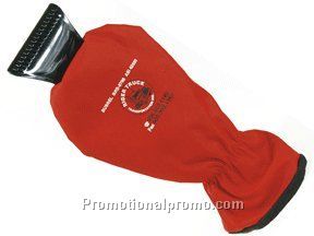 Ice scraper with long insulated mitt