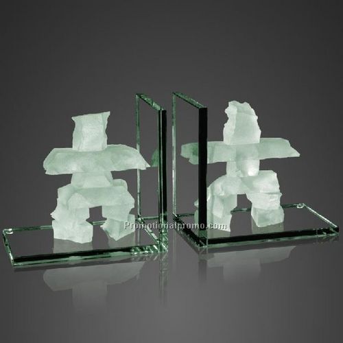 Inukshuk Bookends - Jade