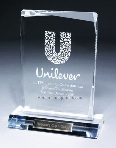 Jeweled Clear Award with Laser Imprint