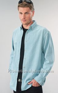 L/S STONE-WASHED DENIM