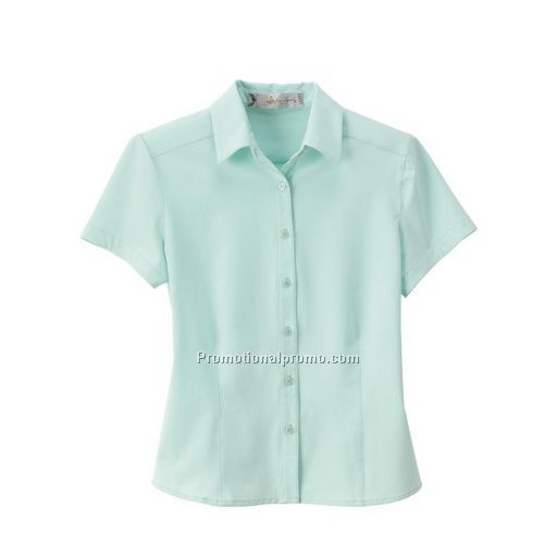 LADIES' PERFORMANCE POLYESTER STRETCH WOVEN SHIRT