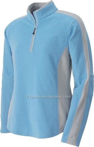 LADIES37408RECYCLED POLYESTER HALF-ZIP FLEECE TOP