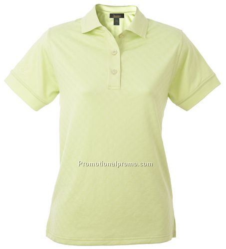 Ladies Mini Checkered Tone-on-Tone Golf Shirt