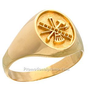 Ladies Stock Shank Fire Fighter ring