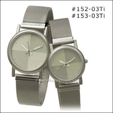 Ladies, Ti case, mesh band