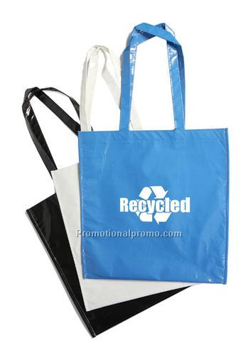 Laminated Budget Tote - White