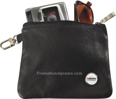 Leather 38432Zipper Valuable Pouch