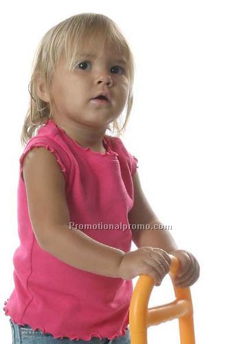 Lettuce Edge Scoop Neck Cap Sleeve Top