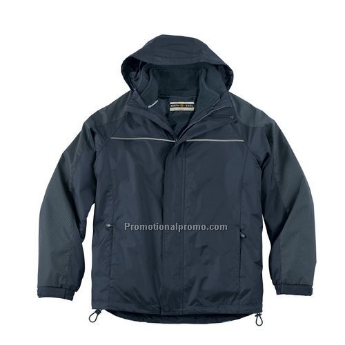 MEN'S NORTH END TECHNO PERFORMANCE 3-IN-1 SEAM SEALED HIGH VISIBILITY JACKET