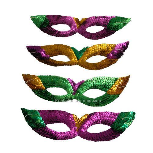 Mardi Gras Sequin Mask