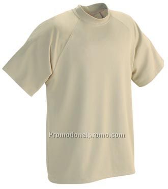 Moisture Wicking Mock Neck Short Sleeve T-Shirt