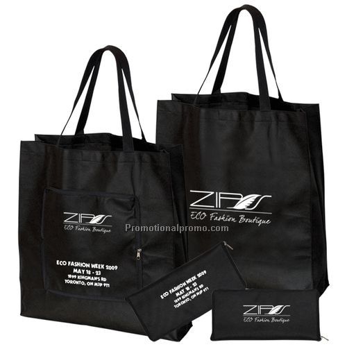 NON WOVEN MAGIC FOLDING SHOPPING TOTE