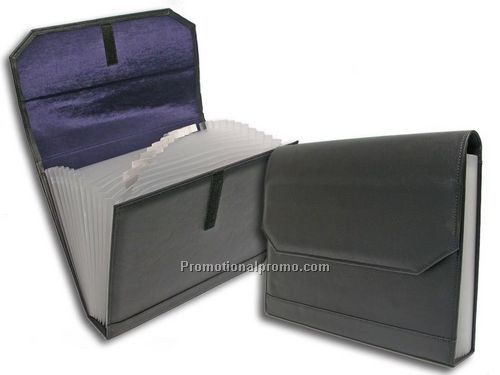 Nappa Leather Accordian Folder