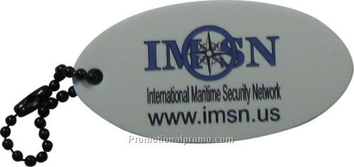 Oval Small Foam Floating Key Tag