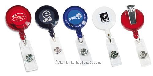 PERFECT VALUE ROUND RETRACTABLE BADGE HOLDER