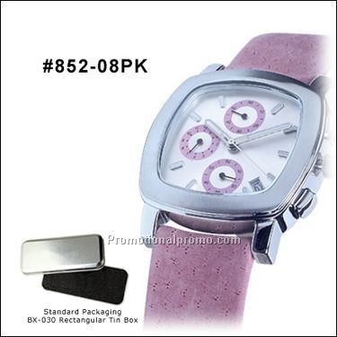 Pink subdial & pink strap