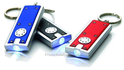 Push Button Flashlight Keychain