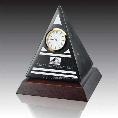 Pyramid with Wood Base