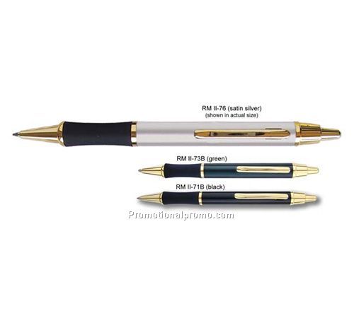 RM-2 Pen - Satin Silver/Gold Trim