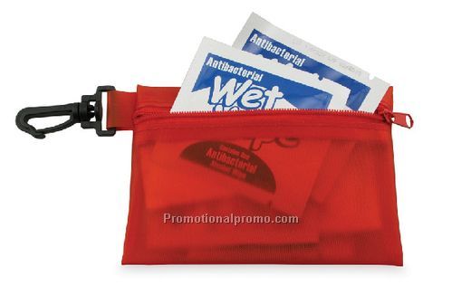 Red Travel First Aid Kit