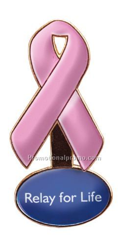 Ribbon Domed Lapel Pin