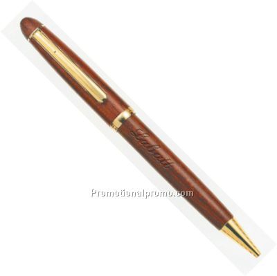 Rosewood Twist Action Pen