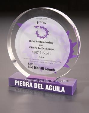 Round w/ Colored Bottom w/ Base