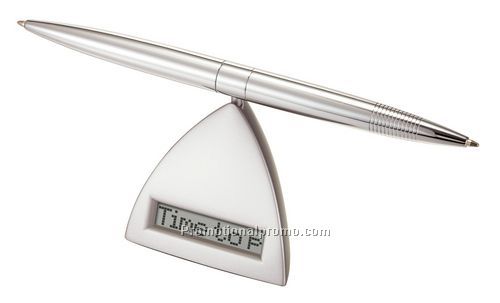 Scrolling Message Helicopter Pen Clock