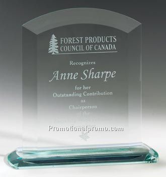 Semi Arch Glass Award - 7"