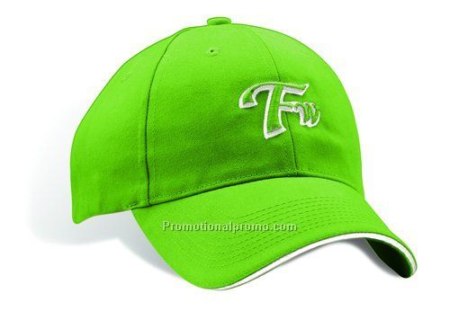 Semi-Low Fit, Heavyweight Brushed Cotton Twill, Contrasting Sandwich Peak