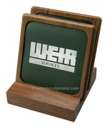 Set of 2 WAL with Walnut Stand