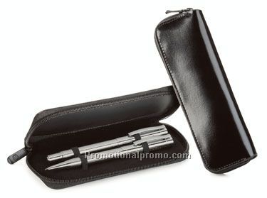 Sonar Satin Silver Ballpoint & Rollerball Set