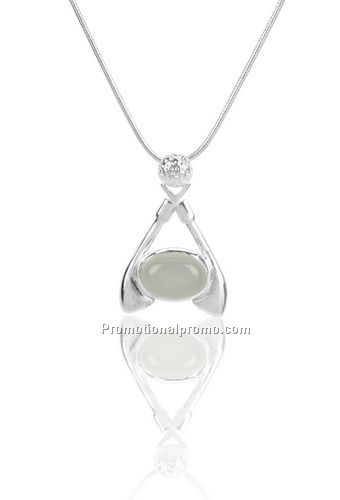 Sterling Silver inverted crossed clubs pendent