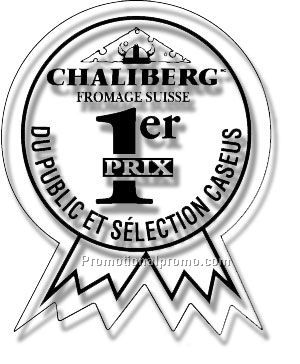 Stock Shape Clear Gloss Polypropylene Roll Labels - Medallion