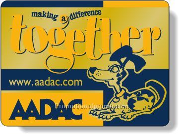 Stock Shape Dull Gold Foil Paper Roll Labels - Rectangle with round corners