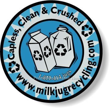 Stock Shape Dull Silver Foil Paper Roll Labels - Round