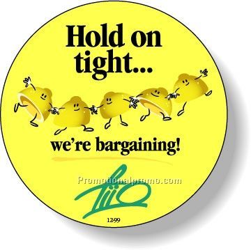 Stock Shape Fluorescent Chartreuse Roll Labels - Round