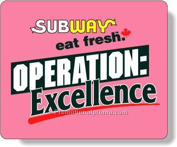 Stock Shape Fluorescent Red Roll Labels - Rectangle with round corners