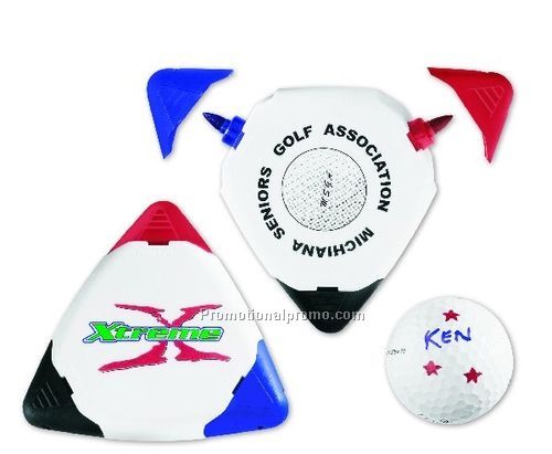 TRIPLE GOLF BALL MARKER